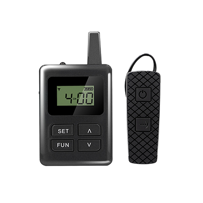 black color Wireless Audio Tour Guide Systems communication