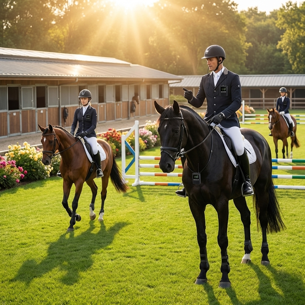 Why do New Zealand horse trainers choose the Yingmi 008B two way tour guide syste