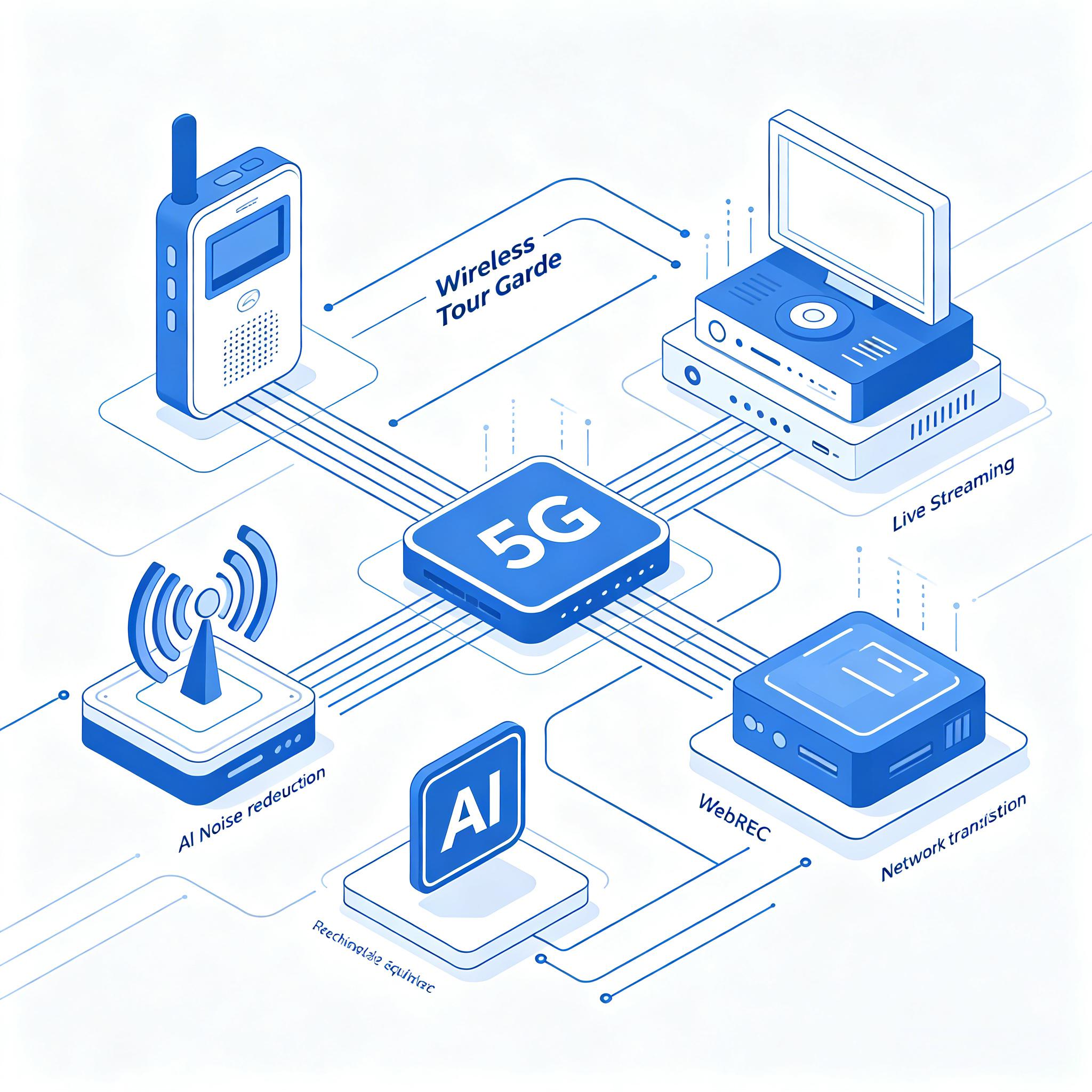 Core technical principles of integrating tour guide devices and live‑streaming technology